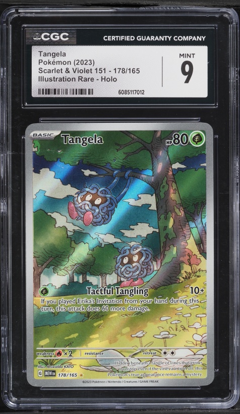 2023 Pokemon Scarlet & Violet 151 IR Tangela #178 CGC 9 MINT