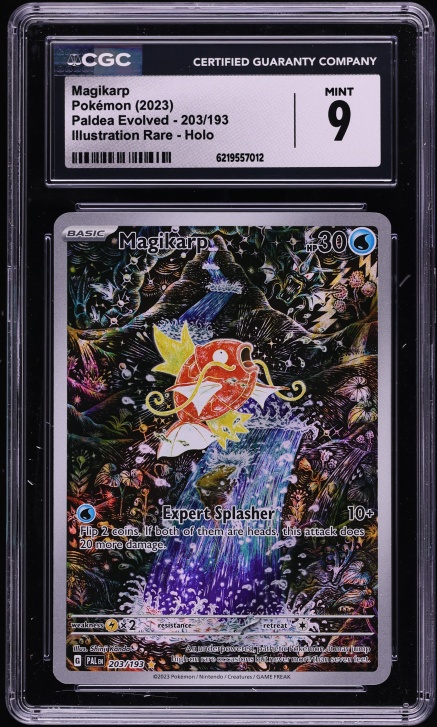 2023 Pokemon SV Paldea Evolved IR Magikarp #203/193 CGC 9 MINT