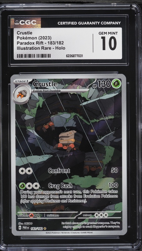 2023 Pokemon Scarlet & Violet Paradox Rift IR Crustle #183 CGC 10 GEM MINT
