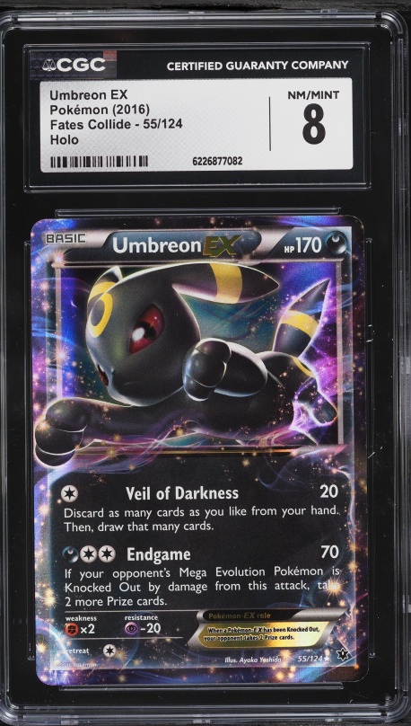 2016 Pokemon XY Promo Cosmos Breakpoint Holo Umbreon #XY96 PSA 8