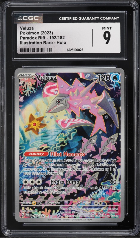2023 Pokemon Scarlet & Violet Paradox Rift IR Veluza #192 CGC 9 MINT