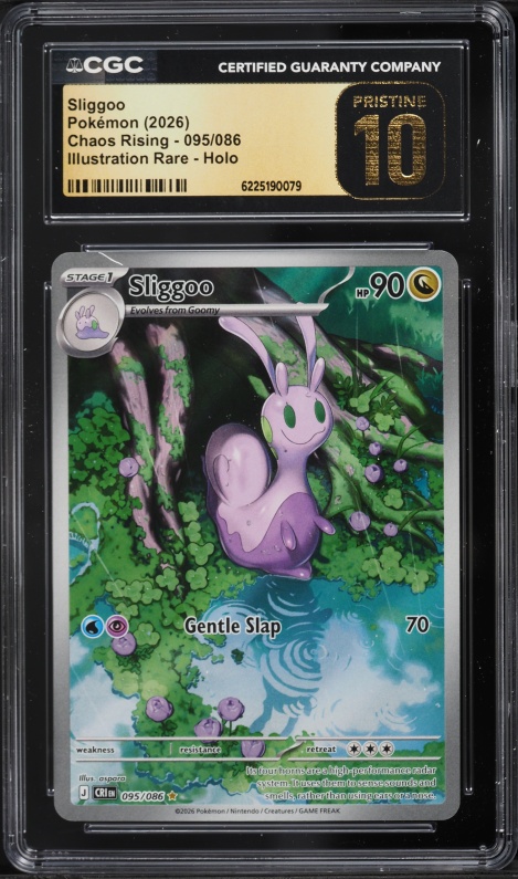2026 Pokemon Mega Evolution Chaos Rising IR Sliggoo #95 CGC 10 PRISTINE