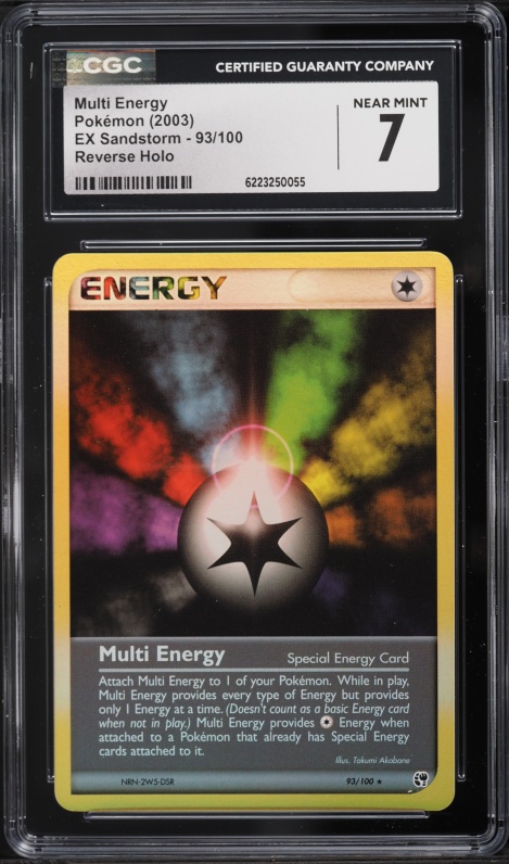 2003 Pokemon EX Sandstorm Reverse Holo Multi Energy #93 CGC 7 NRMT