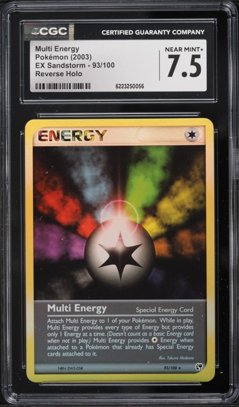 2003 Pokemon EX Sandstorm Reverse Holo Multi Energy #93 CGC 7.5 NRMT+
