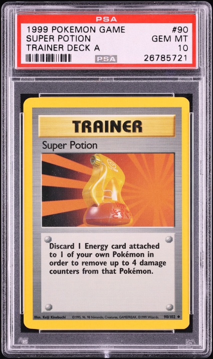 1999 Pokemon Base Set Trainer Deck A Super Potion #90 PSA 10 GEM MINT