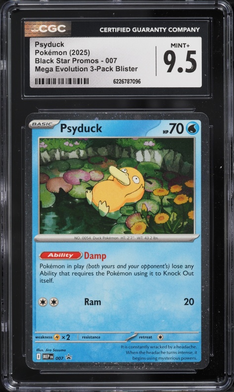 2025 Pokemon Japanese Mega Dream Ex AR Psyduck #199 CGC 10