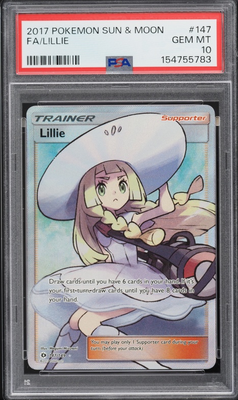 2017 Pokemon Sun & Moon Full Art Lillie #147 PSA 10 GEM MINT