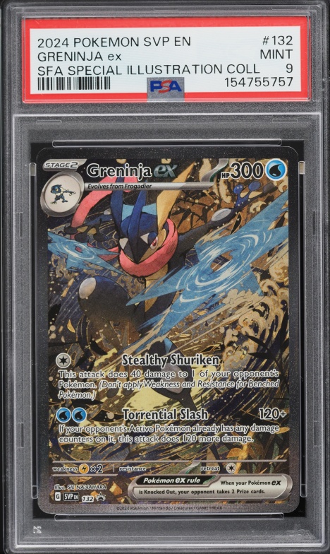 2024 PSA10 Greninja ex SVP EN 132 英語版 2024 Pokemon SV Black Star Promo Special Illustration Greninja ex