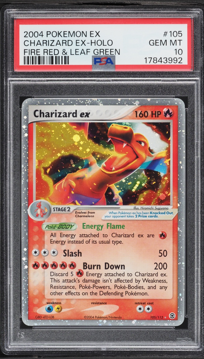 2004 Pokemon EX Fire Red & Leaf Green Holo Charizard Ex #105 PSA 10 GEM MINT