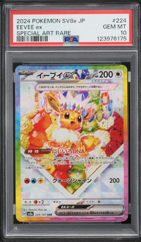 2024 Pokemon Japanese Scarlet & Violet Terastal Fest Ex SAR Eevee Ex #224 PSA 10 GEM MINT