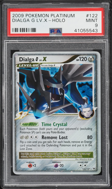 2009 Pokemon Platinum Holo Dialga G Lv.X #122 PSA 10 GEM MINT on