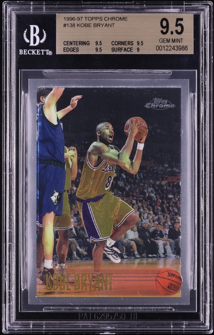 1996 Skybox E-X2000 Credentials Kobe Bryant ROOKIE /499 #30 PSA 9