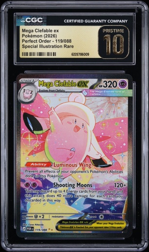 2026 Pokemon Mega Evolution Perfect Order SIR Mega Clefable EX #119 CGC 10 PRISTINE