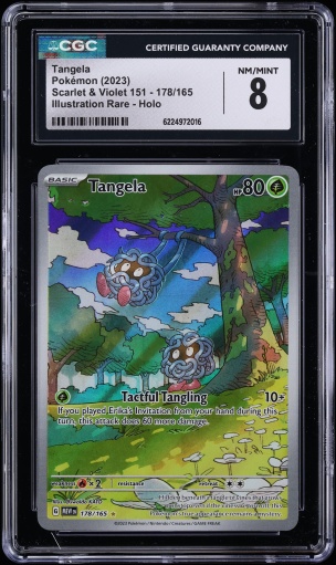 2023 Pokemon Scarlet & Violet 151 IR Tangela #178 CGC 8 NM-MT
