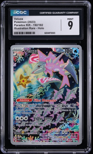 2023 Pokemon Scarlet & Violet Paradox Rift IR Veluza #192 CGC 9 MINT