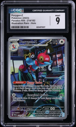 2023 Pokemon Scarlet & Violet Paradox Rift IR Porygon-Z #214 CGC 9 MINT