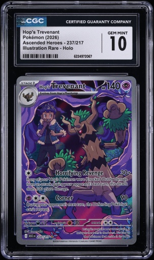 2026 Pokemon Mega Evolution Ascended Heroes IR Hop's Trevenant #237 CGC 10 GEM MINT