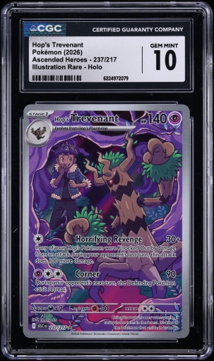 2026 Pokemon Mega Evolution Ascended Heroes IR Hop's Trevenant #237 CGC 10 GEM MINT