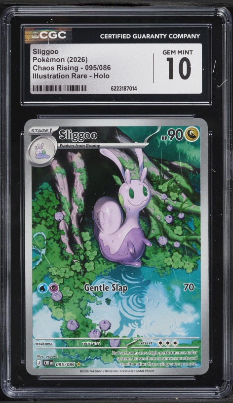2026 Pokemon Mega Evolution Chaos Rising IR Sliggoo #95 CGC 10 GEM MINT