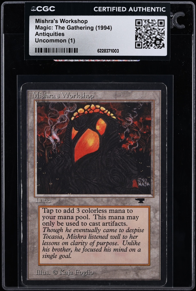 1994 Magic The Gathering MTG Antiquities Mishra's Workshop CGC AUTH