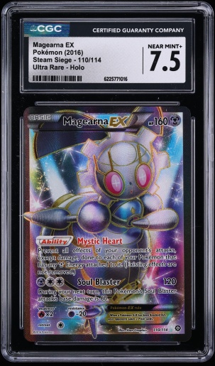 2016 Pokemon XY Steam Siege Holo Magearna Ex #110 CGC 7.5 NRMT+