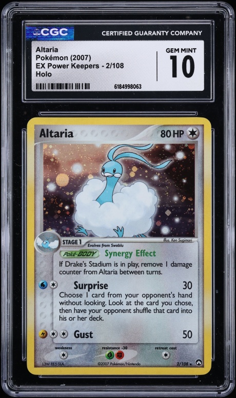 2007 Pokemon EX Power Keepers Holo Altaria #2 CGC 10 GEM MINT