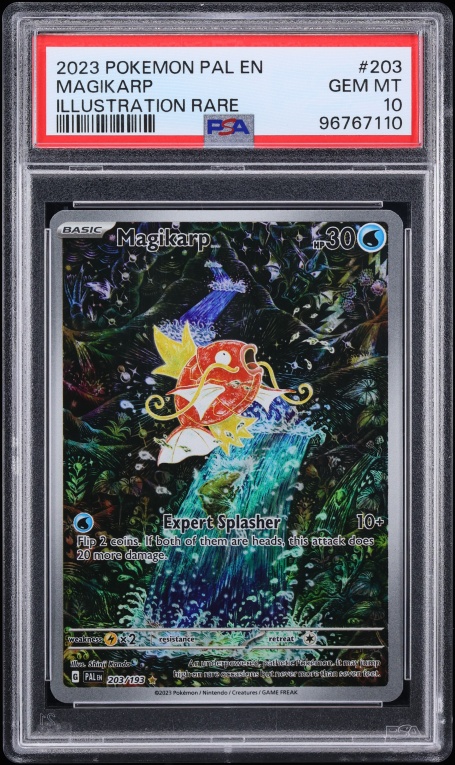 2023 Pokemon Scarlet & Violet Paldea Evolved IR Magikarp #203 PSA 10 GEM MINT