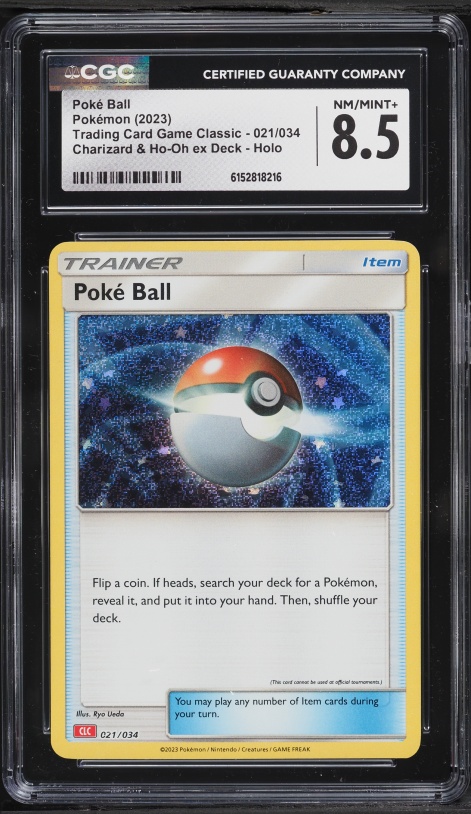 2023 Pokemon TCG Classic Collection Charizard & Ho-Oh Ex Holo Poke Ball #21 CGC 8.5 NM-MT+