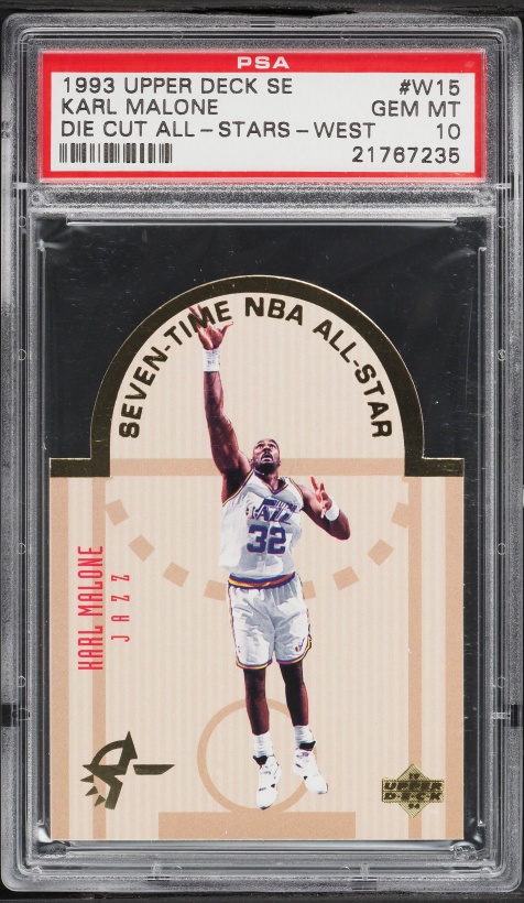 1986 Fleer Basketball Karl Malone ROOKIE #68 PSA 10 GEM MINT on