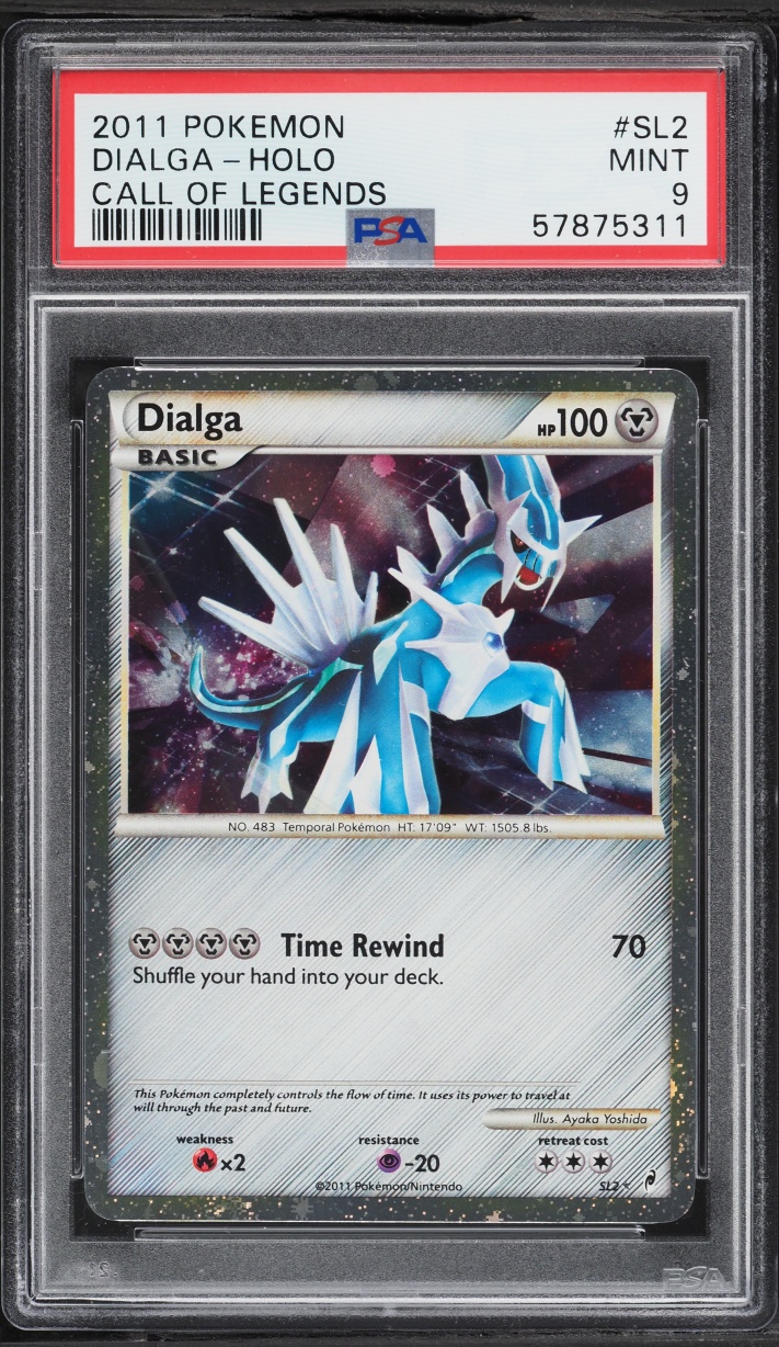 2011 Pokemon Call Of Legends Holo Dialga #SL2 PSA 9 MINT