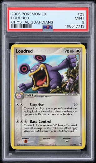 2006 Pokemon EX Crystal Guardians Loudred #23 PSA 9 MINT