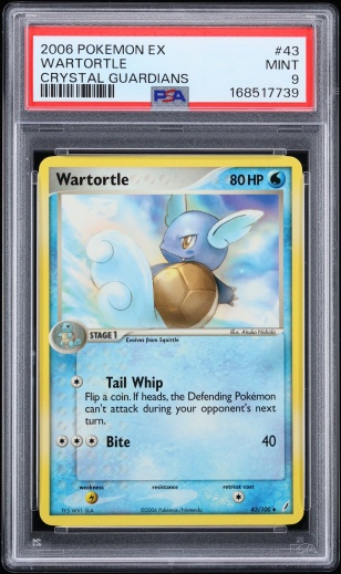 2006 Pokemon EX Crystal Guardians Wartortle #43 PSA 9 MINT