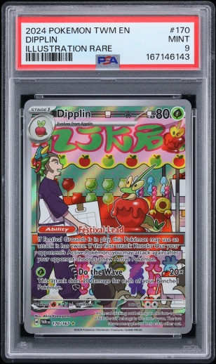 2024 Pokemon Scarlet & Violet Twilight Masquerade IR Dipplin #170 PSA 9 MINT