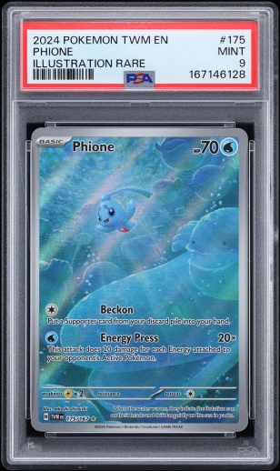 2024 Pokemon Scarlet & Violet Twilight Masquerade IR Phione #175 PSA 9 MINT