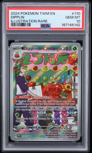 2024 Pokemon Scarlet & Violet Twilight Masquerade IR Dipplin #170 PSA 10 GEM MINT