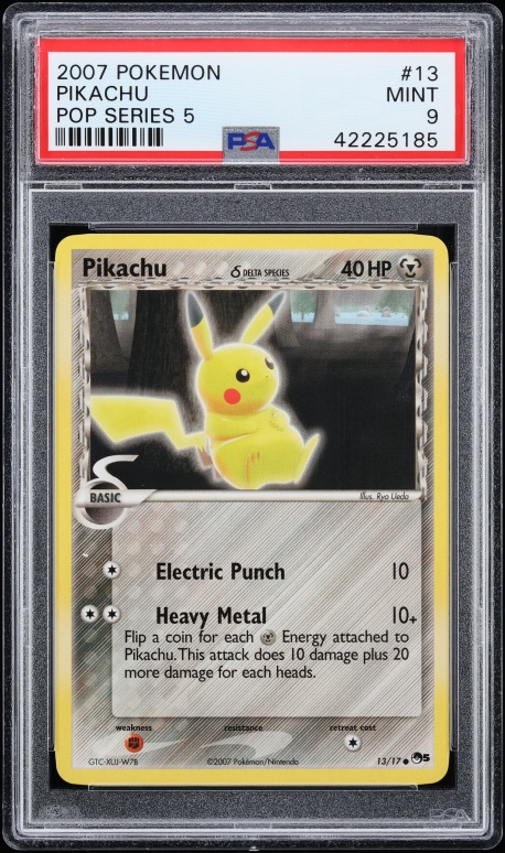 2007 Pokemon POP Series 5 Pikachu #13 PSA 9 MINT