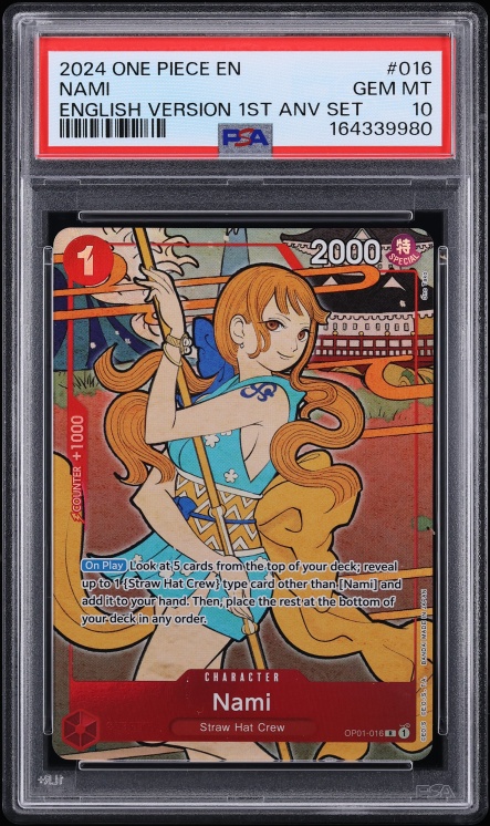 2026 One Piece The Azure Sea's Seven SR Nami #OP14-031 CGC 10 GEM