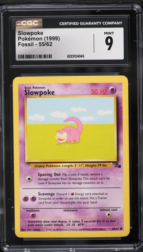 1997 Pokemon Japanese Promo Play Mat Slowpoke #79 PSA 10 GEM MINT