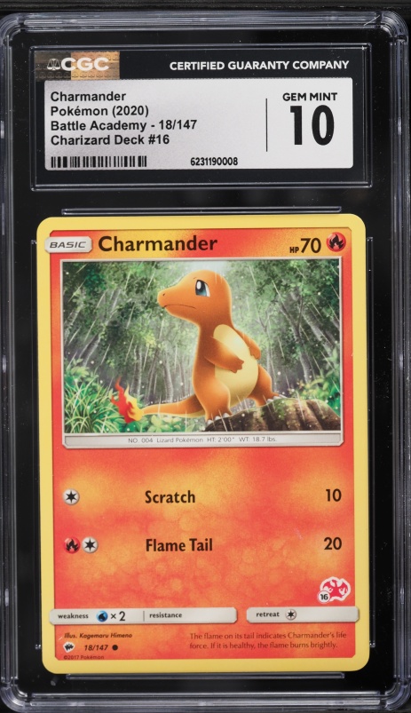 2020 Pokemon Sun & Moon Battle Academy Charizard Deck 16 Charmander #18 CGC 10 GEM MINT