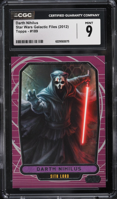 2012 Topps Star Wars Galactic Files Darth Talon #220 CGC 9 MINT on