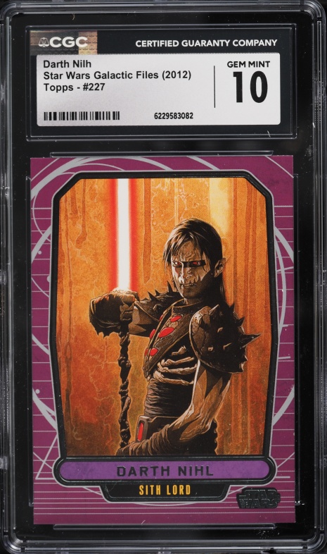2012 Topps Star Wars Galactic Files Darth Talon #220 CGC 9 MINT on