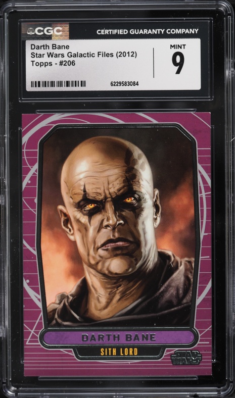 2012 Topps Star Wars Galactic Files Darth Talon #220 CGC 9 MINT on