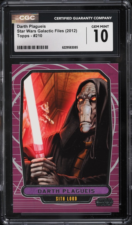2012 Topps Star Wars Galactic Files Darth Talon #220 CGC 9 MINT on