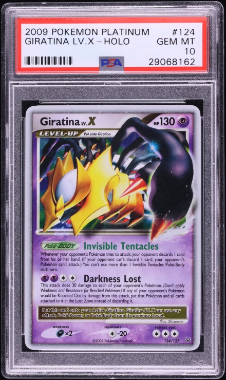 2009 Pokemon Platinum Holo Giratina LV.X #124 PSA 10 GEM MINT