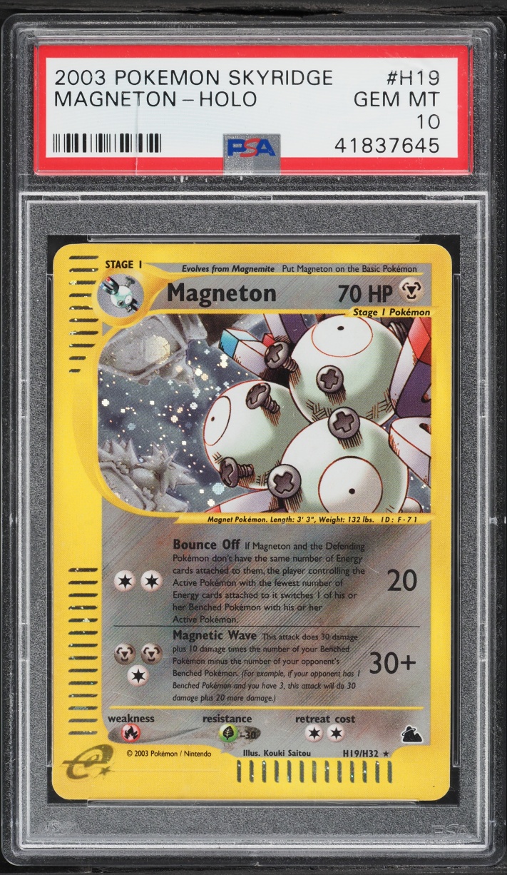 2003 Pokemon Skyridge Holo Magneton #H19 PSA 10 GEM MINT