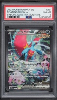 2023 Pokemon Scarlet & Violet Paradox Rift SIR Roaring Moon EX #251 PSA ...
