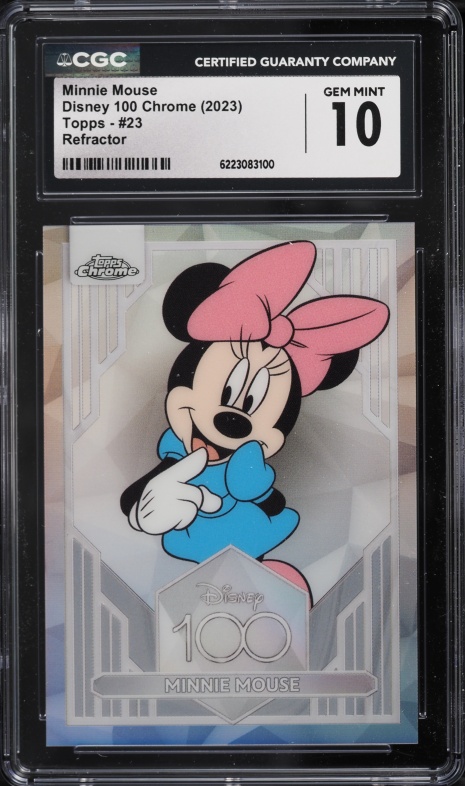 2023 Topps Disney 100 Chrome Princess Tiana #4 CGC 9.5 MINT+ on