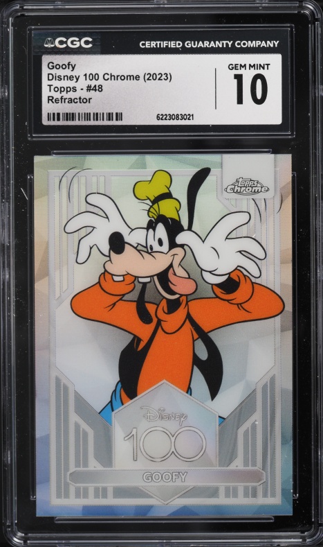 2025 Topps Chrome Update Mickey And Friends Superfractor Goofy 1/1