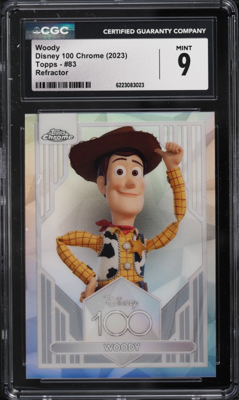 2025 Topps Chrome Disney Woody #89 CGC 7.5 NRMT+ on Fanatics Collect