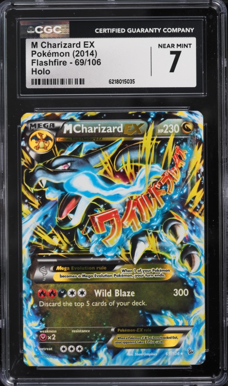 2014 Pokemon XY Flashfire Holo M Charizard EX #69 CGC 7 NRMT